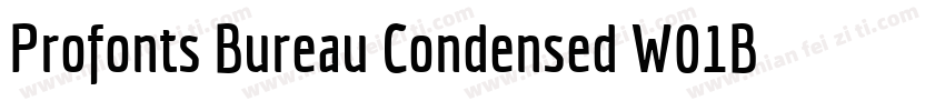 Profonts Bureau Condensed W01Bd字体转换